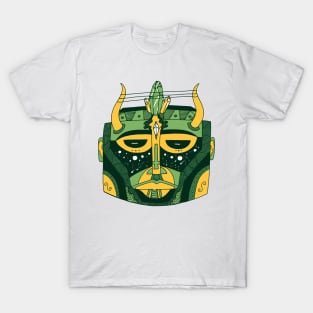 Forrest Green African Mask No 8 T-Shirt